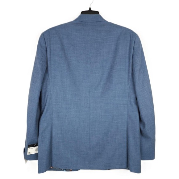 Sean John Men's Classic-Fit Stretch Suit Jacket Blue Solid 36R NWT - Picture 3 of 4